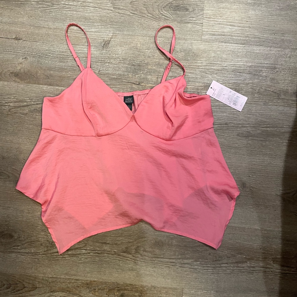 Pink Crop Camisole